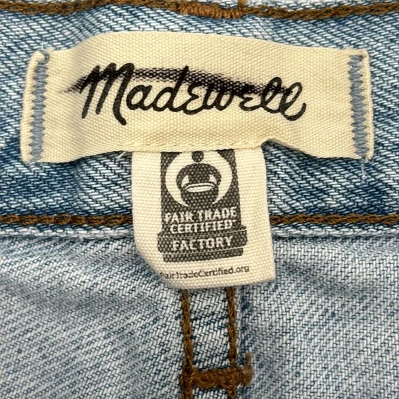 Madewell Superwide-Leg Jeans in Ahern Wash Airy Denim Edition size 26 NO611 - Picture 8 of 11